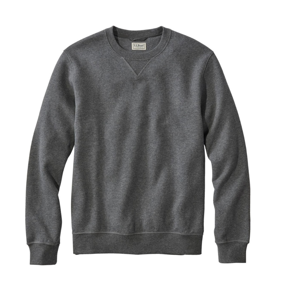 L. L. Bean Men's Katahdin Iron Works® Sweatshirt, Crewneck Grey